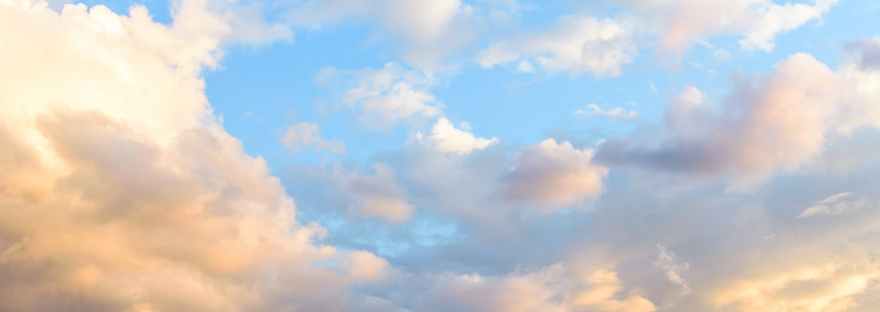 photo of a blue sky with white clouds